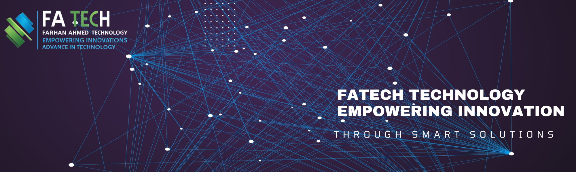 Navy And White Geometric Technology LinkedIn Banner